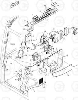 1580 SIDE COVER - DUCT B55W-2, Doosan
