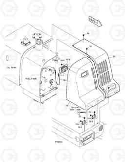 1640 BATTERY COVER B55W-2, Doosan