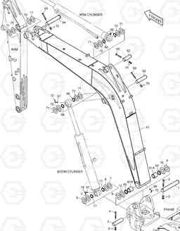 3100 BOOM - 3m B55W-2, Doosan