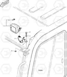 6140 CABIN LAMP B55W-2, Doosan