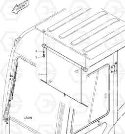 6150 SUN VISOR B55W-2, Doosan