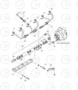 020 FUEL INJECTION PIPE DL350, Doosan