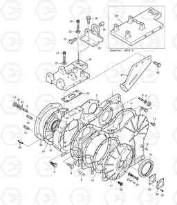 012 TIMING GEAR CASE MEGA300-V Yearly, Doosan