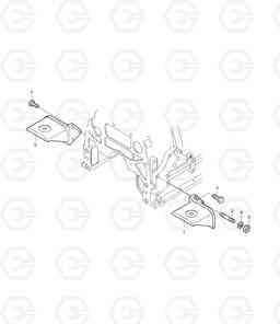 029 ENGINE MOUNTING MEGA300-V Yearly, Doosan