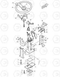 1350 STEERING ASS'Y MEGA300-V Yearly, Doosan