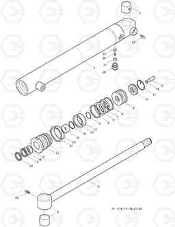 3510 STEERING CYLINDER MEGA300-V Yearly, Doosan