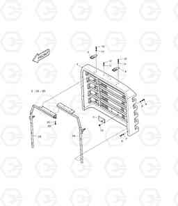 5280 RADIATOR GRILL-FOR CCTV MEGA300-V Yearly, Doosan