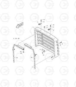 5320 RADIATOR GRILL-TROPICAL MEGA300-V Yearly, Doosan