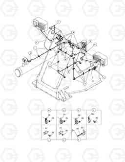 1500 ELECTRIC WIRING(3) - FRONT FRAME MEGA250-VT(Yearly-YT, Doosan