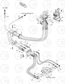 5400 PILOT PIPING (FNR - 2 SPOOL)(B TYPE) MEGA250-VT(Yearly-YT, Doosan