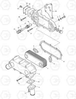 021 OIL COOLER MEGA250-V(Yearly -YK, Doosan