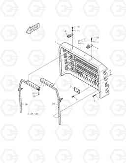 1360 RADIATOR GRILL MEGA250-V(Yearly -YK, Doosan