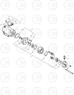 3500 EMERGENCY STEERING PUMP MEGA250-V(Yearly -YK, Doosan