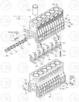 001 CYLINDER BLOCK DX300LC, Doosan