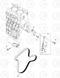 026 ALTERNATOR & ALTERNATOR MOUNTING DX300LC, Doosan