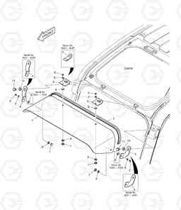 6290 RAIN SHIELD DX300LC, Doosan