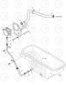 016 BREATHER PIPE DX140W, Doosan