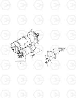 029 STARTER DX140W, Doosan