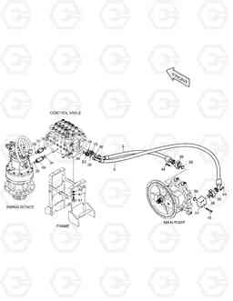 1280 MAIN PIPING(1) - PUMP, SWING DX140W, Doosan