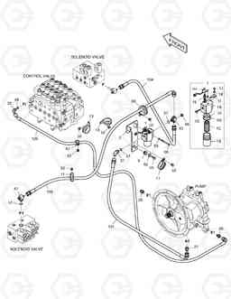 1350 PILOT PIPING(4) DX140W, Doosan