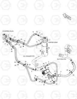 1440 STEERING PIPING DX140W, Doosan