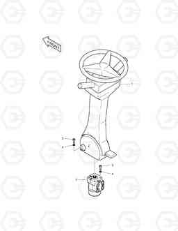 1450 STEERING WHEEL ASS'Y DX140W, Doosan