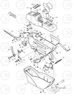 1480 CONTROL STAND - L.H. DX140W, Doosan