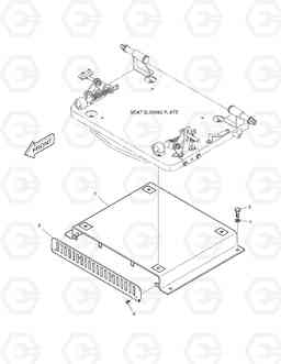 1510 SEAT PLATE DX140W, Doosan