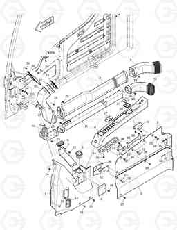 1540 DUCT COVER DX140W, Doosan