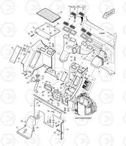 1550 HEATER COVER DX140W, Doosan