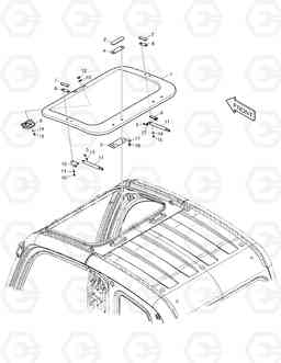 1650 SUN ROOF COVER DX140W, Doosan