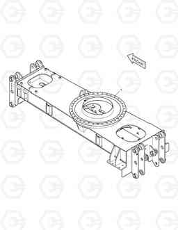 2100 CHASSIS FRAME DX140W, Doosan