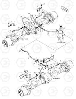 2170 BRAKE PIPING DX140W, Doosan