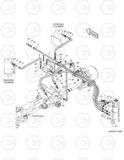 2180 STEER & CHOCKING PIPING DX140W, Doosan