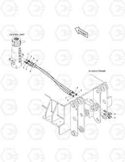 2220 BLADE PIPING DX140W, Doosan