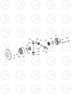 4490 DIFFERENTIAL GEAR - FRONT AXLE DX140W, Doosan