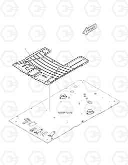 6370 FLOOR MAT - ONE & TWO WAY DX140W, Doosan