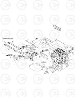 6580 MAIN PIPING - LOCK VALVE DX140W, Doosan