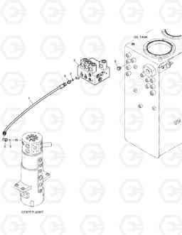 6840 PILOT PIPING - FRONT ATTACH DX140W, Doosan