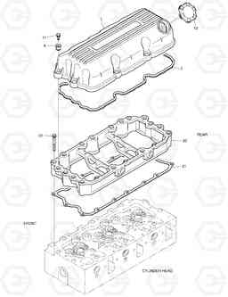 007 CYLINDER HEAD COVER DX480LC, Doosan