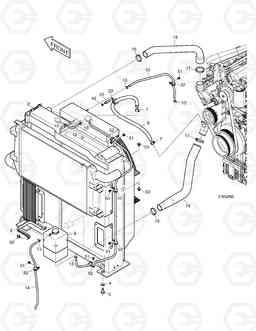 1130 RADIATOR MOUNTING DX480LC, Doosan