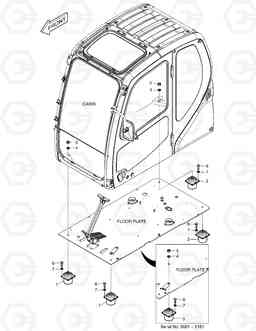 1500 CABIN MOUNTING DX480LC, Doosan