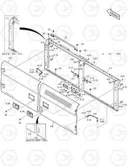 1640 SIDE DOOR - L.H. DX480LC, Doosan