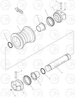 2160 LOWER ROLLER DX480LC, Doosan