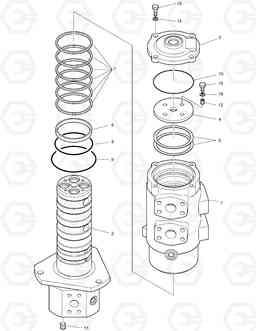 2170 CENTER JOINT DX480LC, Doosan