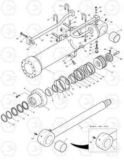 4300 ARM CYLINDER DX480LC, Doosan