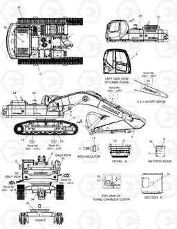 5130 NAME PLATE - EXPORT DX480LC, Doosan