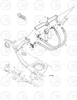 6130 ONE WAY PIPING - WITH FILTER DX480LC, Doosan