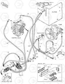 6141 PILOT PIPING - ONE & TWO WAY DX480LC, Doosan