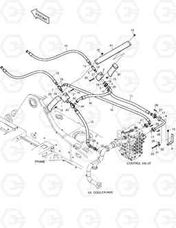 6150 MAIN PIPING - TWO WAY DX480LC, Doosan